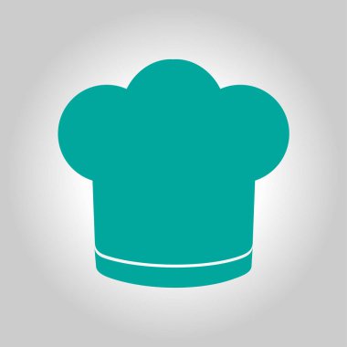 Chef şapka işareti simgesi. Şapka pişirme sembolü.