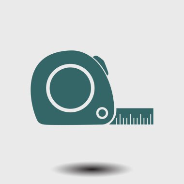  Mezura simgesi. Rulet inşaat erkek.