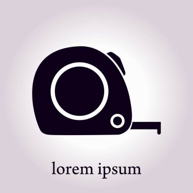  Mezura simgesi. Rulet inşaat erkek.