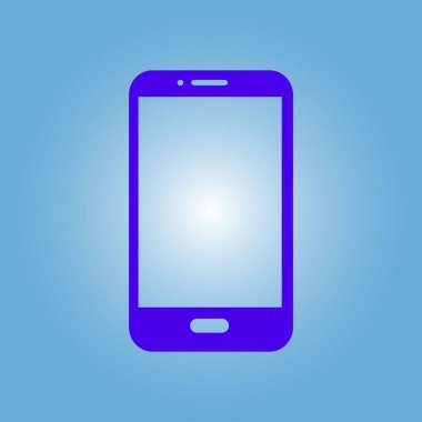 Akıllı telefon simgesinin vektör illüstrasyonu 