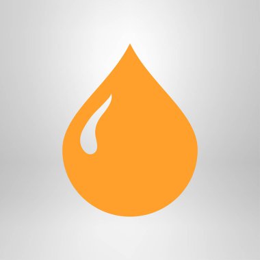 Kan damlası ikonu. Vektör illüstrasyonu