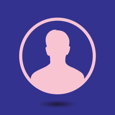 Kullanıcı simgesi simgesi. Kişi sembolü. İnsan avatarı. Düz stil. EPS 10.