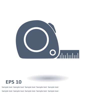  Mezura simgesi. Rulet inşaat erkek.