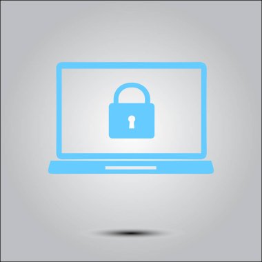 İnternet güvenliği konsepti ikonu. Tanımlama ve koruma simgesi.