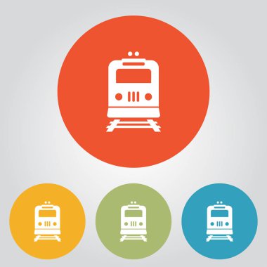 Tren simgesi. Metro erkek. Tren istasyonu işareti.