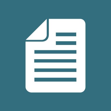 belge simgesi. vektör illüstrasyonu