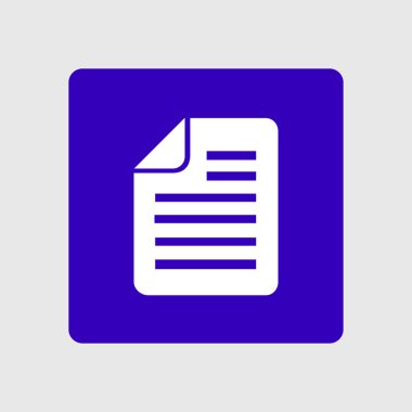 belge simgesi. vektör illüstrasyonu