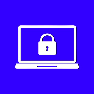 İnternet güvenliği konsepti ikonu. Tanımlama ve koruma simgesi.