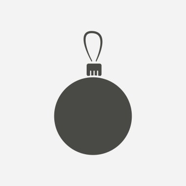 Noel topları simgesi. Yılbaşı dekorasyonu.