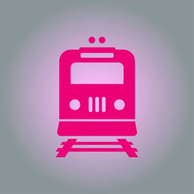Tren simgesi. Metro erkek. Tren istasyonu işareti.