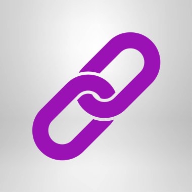 Bağlantı tek simge. Zincir bağlantı erkek.