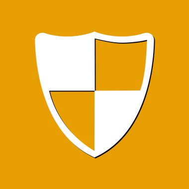 Kalkan kutsal kişilerin resmi. Koruma kavramı. 