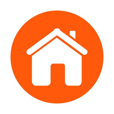 Düz stil vektör ev simgesini