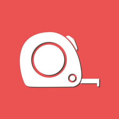  Mezura simgesi. Rulet inşaat erkek.