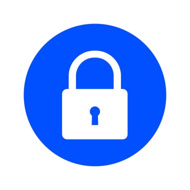 Kilit simgesi. Düz tasarım tarzı. Vektör EPS10.