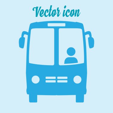 Otobüs simgesi. Schoolbus simbol.