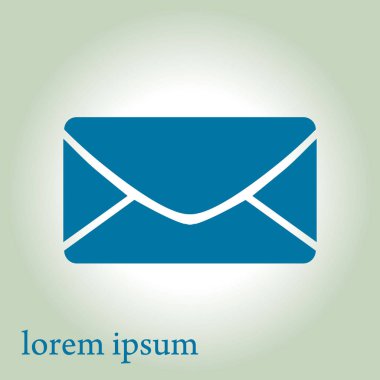 Düz simgesi mektup. Posta simgesini. 