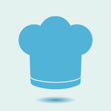 Chef şapka işareti simgesi. Şapka pişirme sembolü.