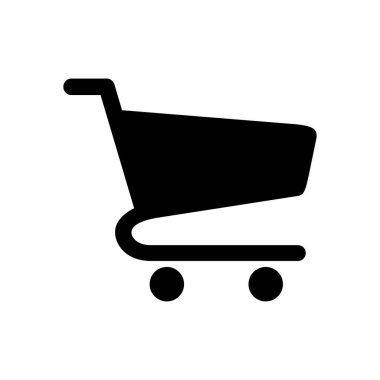 grafik alışveriş düz simgesi