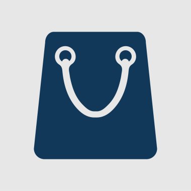 Alışveriş poşeti ikonu. vektör illüstrasyonu