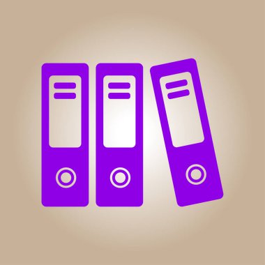 Evrak ve belgeler Office klasörler. Arşiv klasör simgesi. 