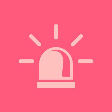 Polis tek simge. Alarm güç düğmesi. Polis seslenmek düğme. 