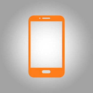 Akıllı telefon simgesinin vektör illüstrasyonu 