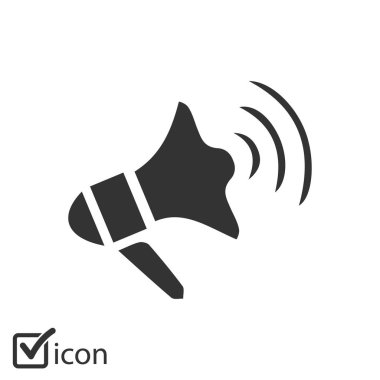 Yakında simge megafon. hoparlör simgesi.