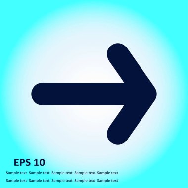 Ok simgesi. vektör illüstrasyonu