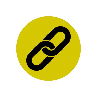 Bağlantı tek simge. Zincir bağlantı erkek.