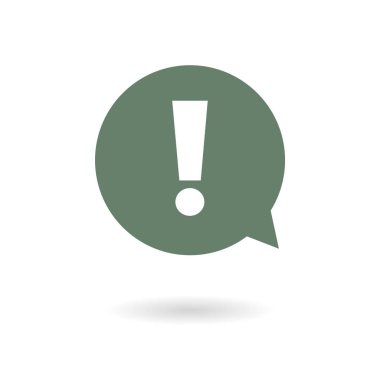  Ünlem işareti. Ünlem işareti. Tehlike uyarı sembolü. Düz tasarım stili. Vektör Eps 10.