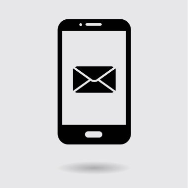 Mikroçip akıllı telefon simgesini.