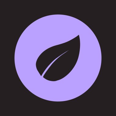 Yaprak simgesi. Taze doğal ürün. Organik ürün erkek. Düz tasarım stili.