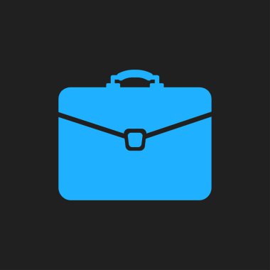 Evrak çantası ikonu, vektör illüstrasyonu. düz tasarım biçimi 