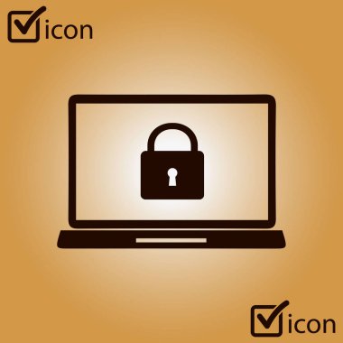 Internet güvenlik kavramı simgesi. Kimlik ve koruma simgesi.