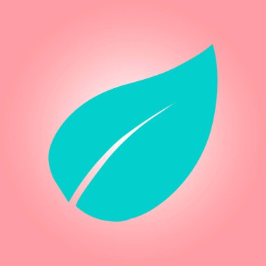 Yaprak simgesi. Taze doğal ürün. Organik ürün erkek. Düz tasarım stili.