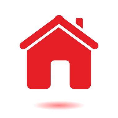 Düz stil vektör ev simgesini