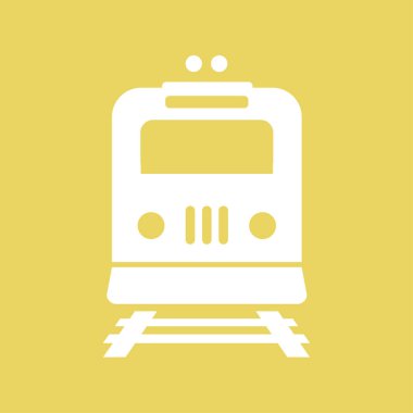 Tren simgesi. Metro erkek. Tren istasyonu işareti.
