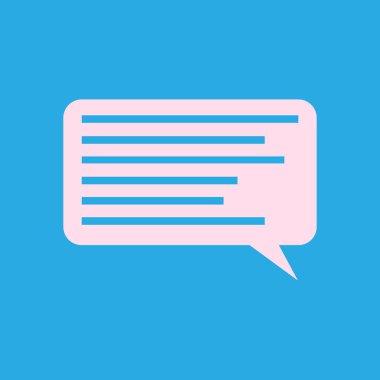 Geneli düz tasarım simgesi bubbles 