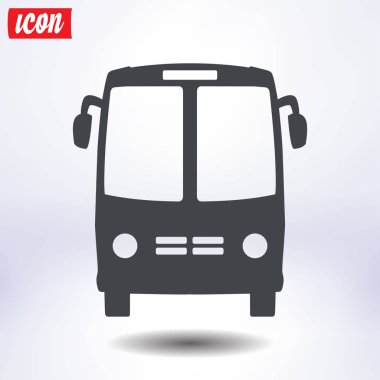 Otobüs simgesi. Schoolbus simbol.