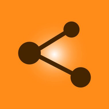 Pay işareti kutsal kişilerin resmi. Düz tasarım stili.