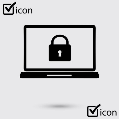 Internet güvenlik kavramı simgesi. Kimlik ve koruma simgesi.