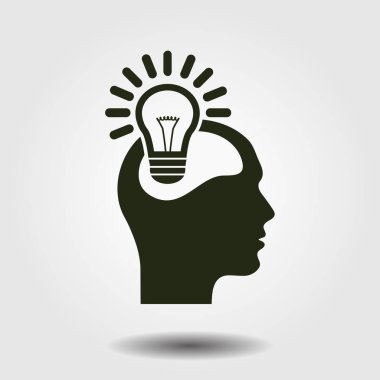 Yaratıcı fikirler ampul kavramı. Fikirler simgesi.