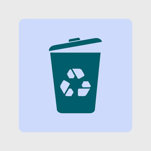 Trash Can Icon Vector Eps10 Illustration — Stock Vector