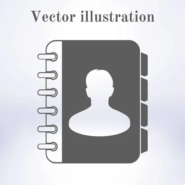 Icono Libreta Estilo Diseño Plano Eps10 — Vector de stock