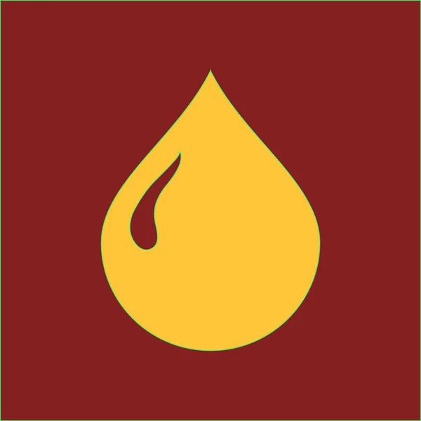 Ikona Kropli Krwi Ilustracja Wektora — Wektor stockowy