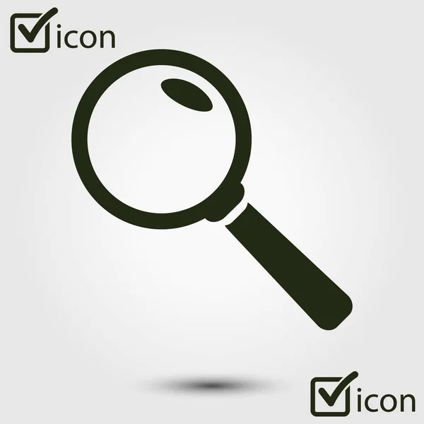 Icono Loupe Botón Búsqueda Lupa — Archivo Imágenes Vectoriales