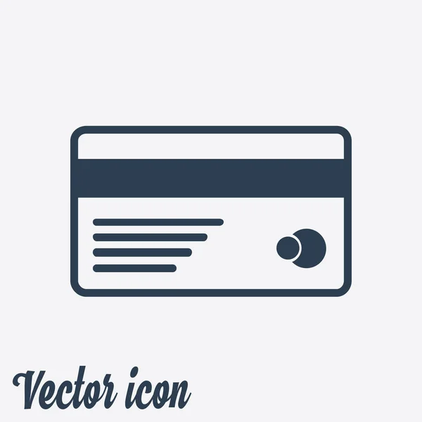 Icône Carte Crédit Vectorielle Style Design Plat Spe — Image vectorielle