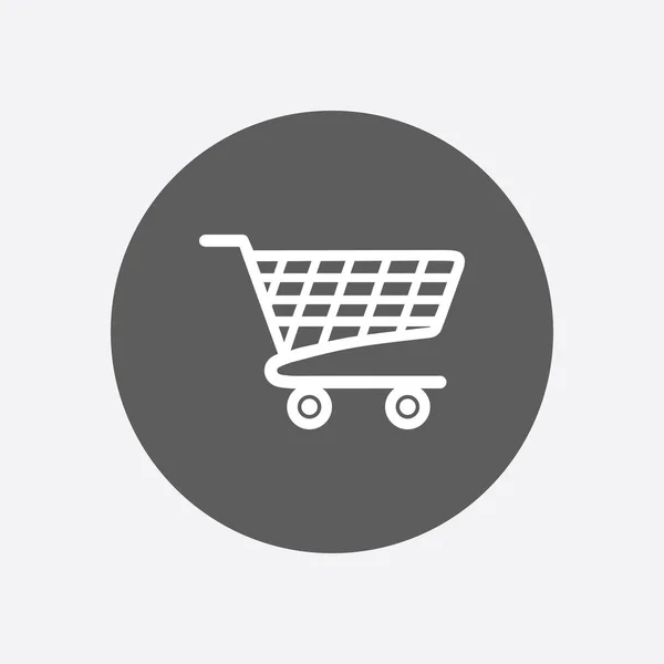 Ícone Plano Gráfico Compras — Vetor de Stock