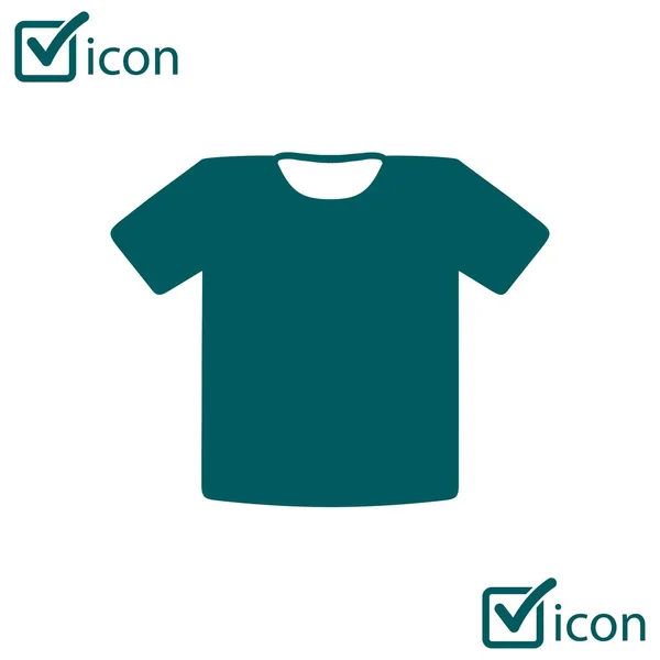 Shirt Sign Icon Clothes Symbol Flat Design Style — Stock Vector